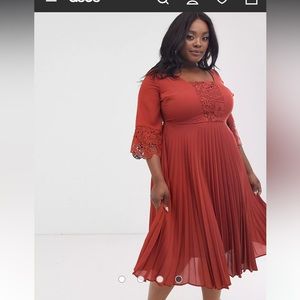 Asos pleated dress